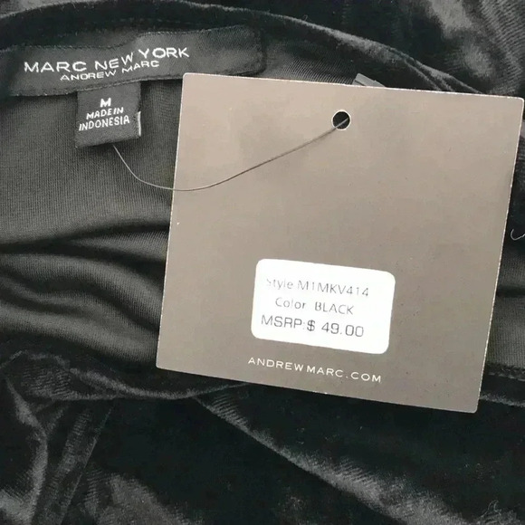 Marc New York Soft Velvety Blouse Size M - Picture 5 of 5